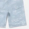 Short en denim imprimé requin Short en denim imprimé requin