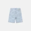 Short en denim imprimé requin Short en denim imprimé requin