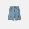 Short en denim imprimé Sunshine