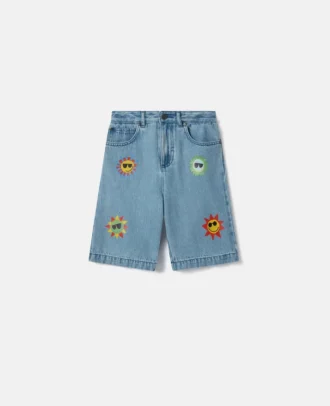 Short en denim imprimé Sunshine Short en denim imprimé Sunshine