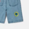 Short en denim imprimé Sunshine