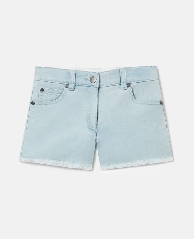 Short en denim à jambes droites Short en denim à jambes droites