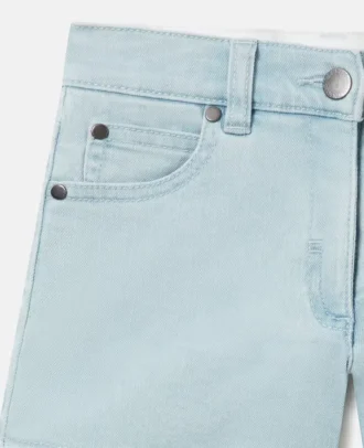 Short en denim à jambes droites