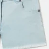 Short en denim à jambes droites Short en denim à jambes droites
