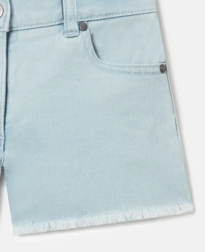 Short en denim à jambes droites Short en denim à jambes droites