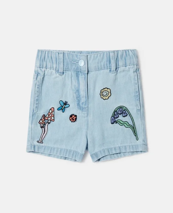Short en denim élastiqué Woodland Friends Short en denim élastiqué Woodland Friends