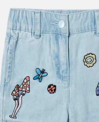 Short en denim élastiqué Woodland Friends Short en denim élastiqué Woodland Friends
