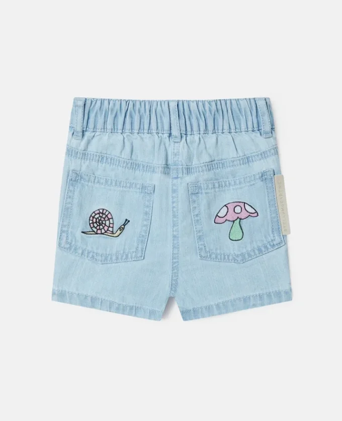 Short en denim élastiqué Woodland Friends Short en denim élastiqué Woodland Friends