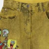 Short en denim à motif Bob l’éponge Short en denim à motif Bob l’éponge
