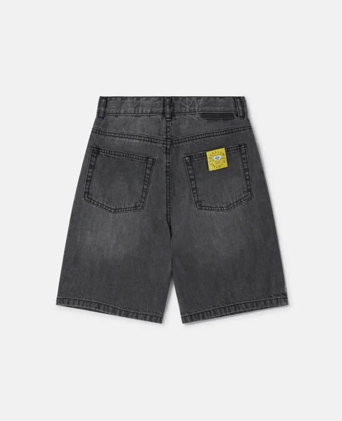 Short en denim à motif Bob l’éponge Short en denim à motif Bob l’éponge