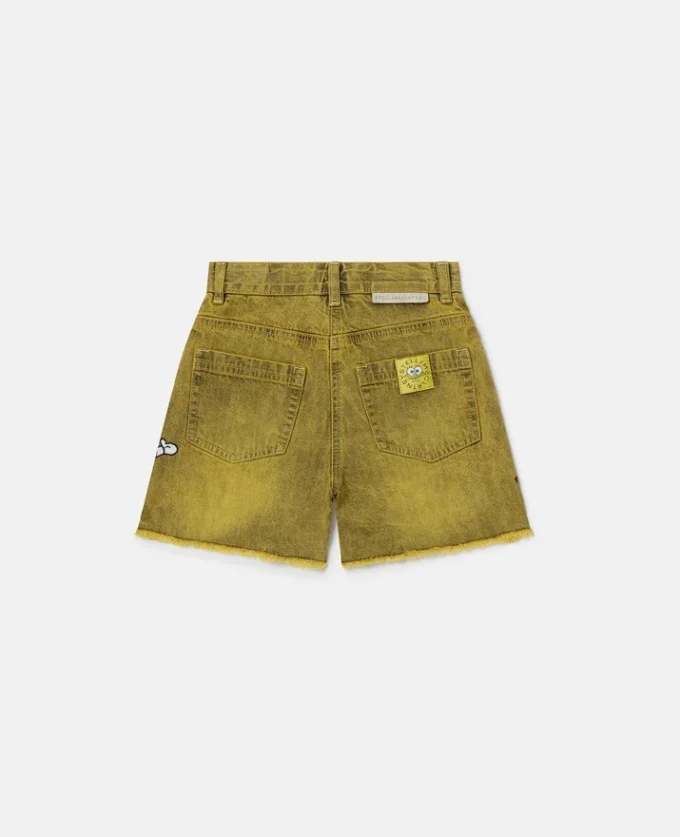 Short en denim à motif Bob l’éponge Short en denim à motif Bob l’éponge