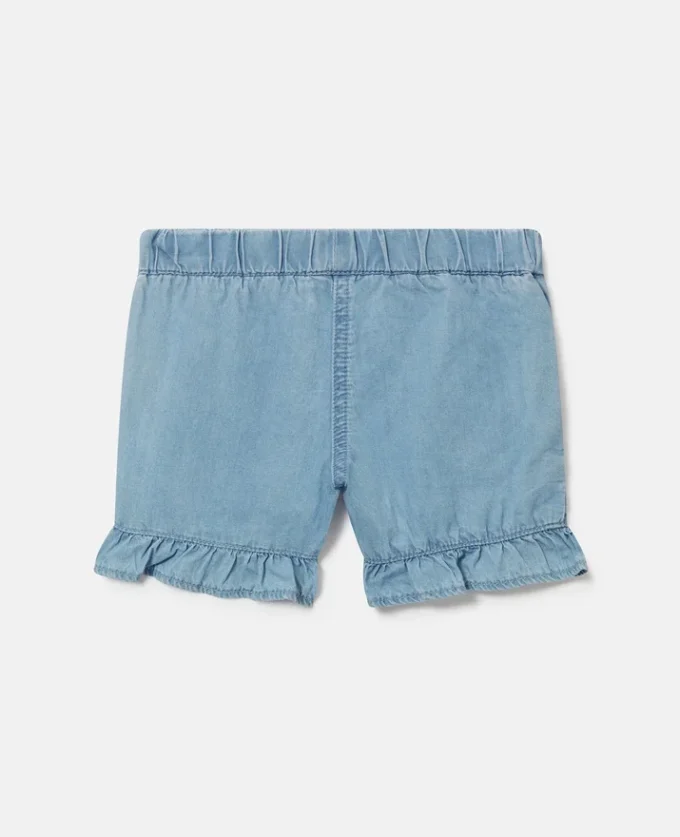Short en jean brodé de coccinelles Short en jean brodé de coccinelles