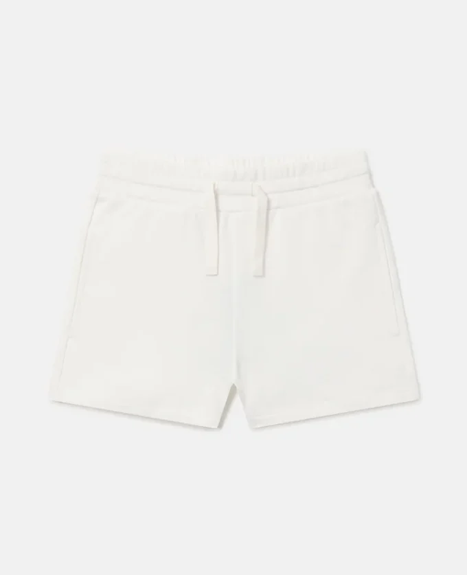 Short en jersey brodé