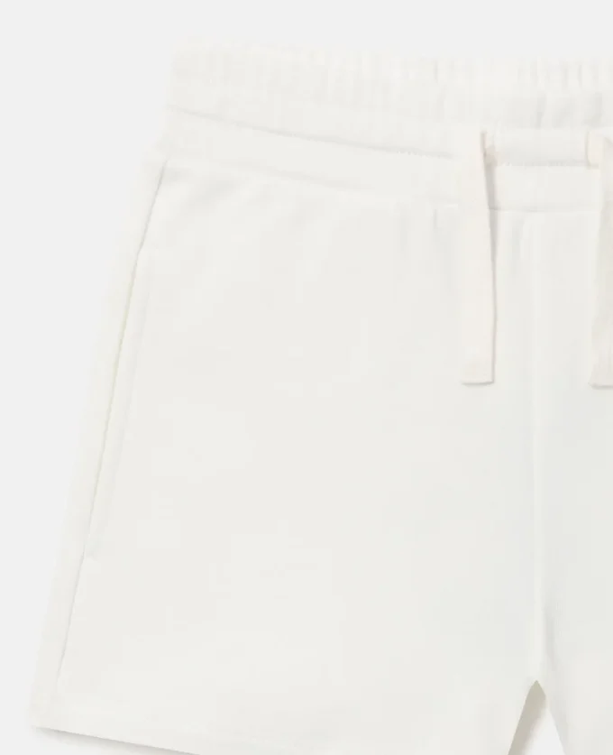 Short en jersey brodé