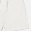 Short en jersey brodé
