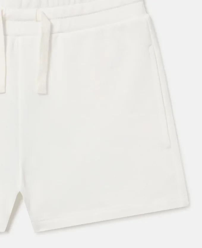 Short en jersey brodé