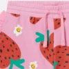 Short à franges imprimé fraises
