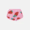 Short à franges imprimé fraises