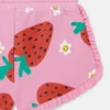 Short à franges imprimé fraises