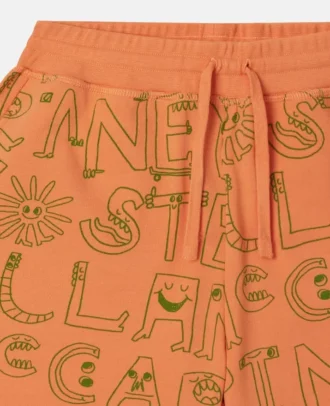 Short imprimé avec lettrage de la marque