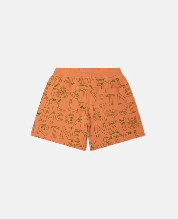 Short imprimé avec lettrage de la marque Short imprimé avec lettrage de la marque
