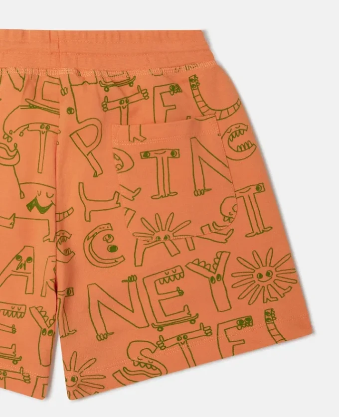 Short imprimé avec lettrage de la marque Short imprimé avec lettrage de la marque