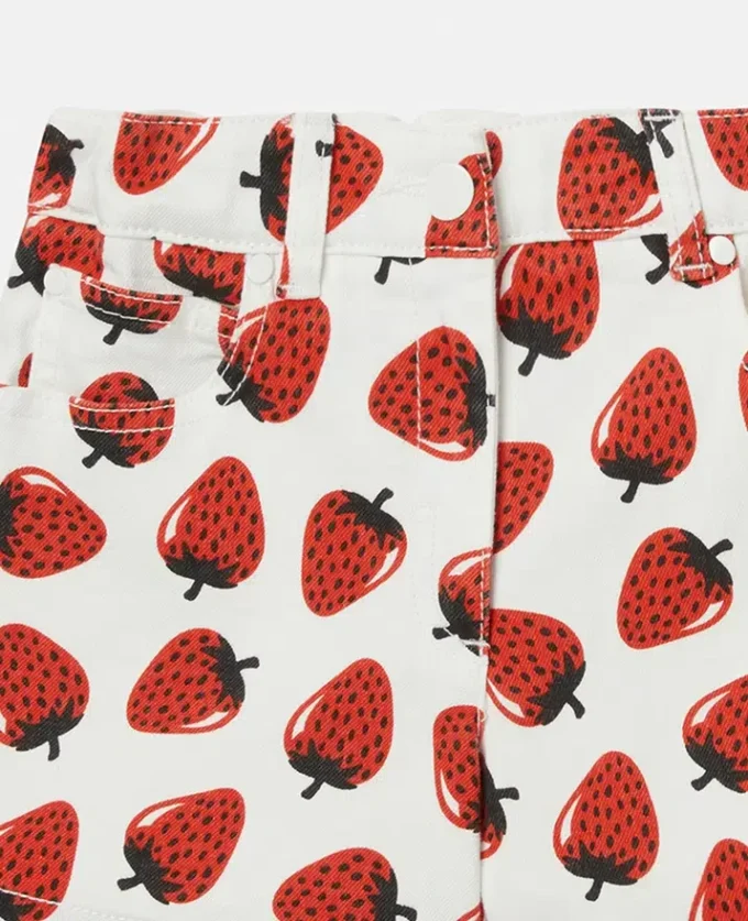 Short imprimé fraises