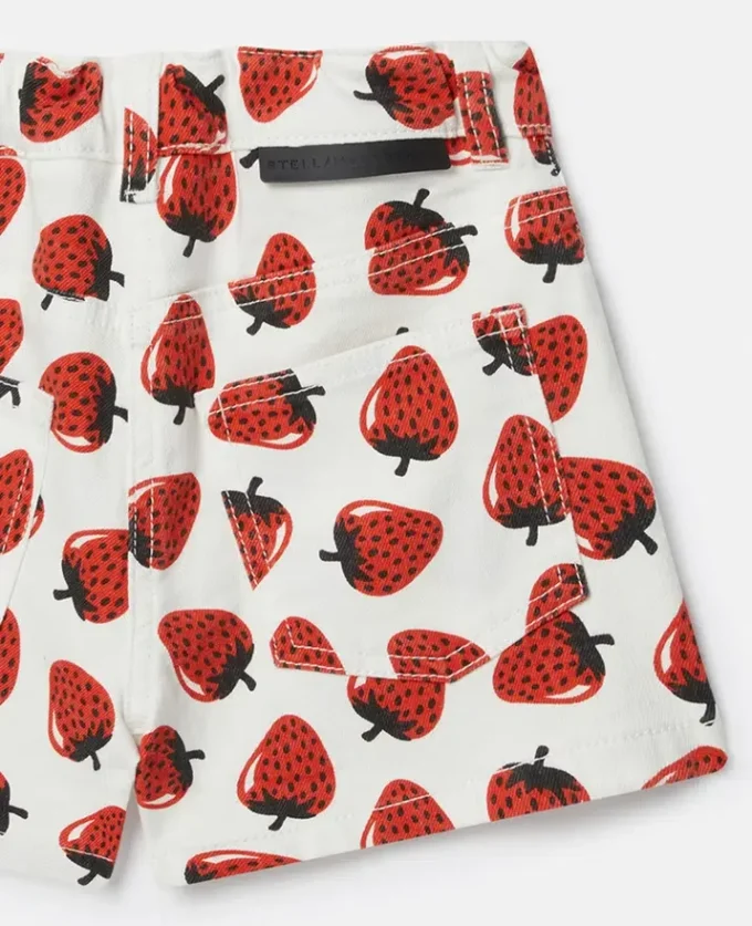 Short imprimé fraises