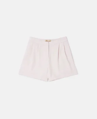 Short plissé ajusté