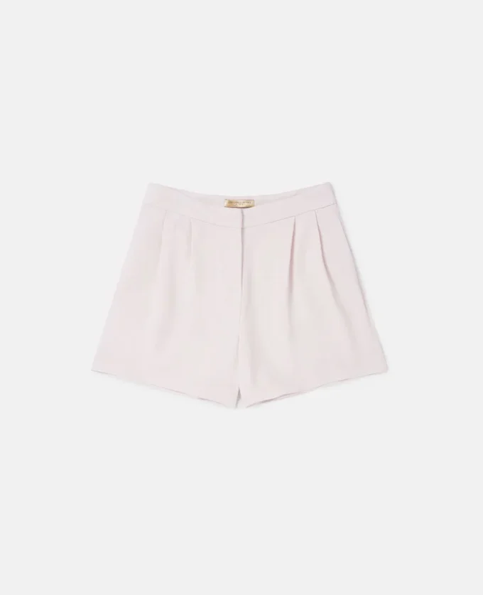 Short plissé ajusté