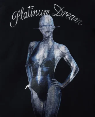Sweat à capuche oversize en coton biologique Sexy Robot