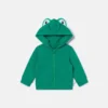 Sweat à capuche zippé avec motif grenouille