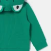 Sweat à capuche zippé avec motif grenouille