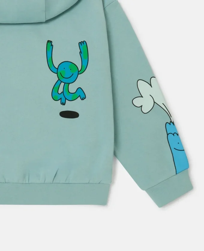 Sweat à capuche zippé Earth Friends Graphic