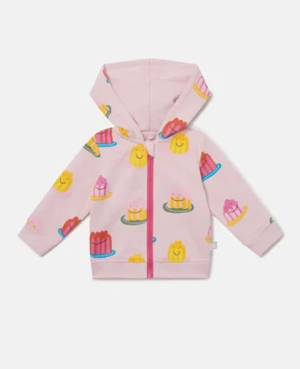 Sweat à capuche zippé imprimé Jelly