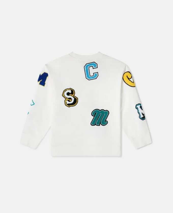 Sweat-shirt brodé aux initiales de la marque