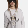 Sweat-shirt brodé Bunny Girl sans titre Sweat-shirt brodé Bunny Girl sans titre