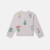 Sweat-shirt brodé de fleurs Sweat-shirt brodé de fleurs
