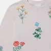Sweat-shirt brodé de fleurs Sweat-shirt brodé de fleurs