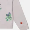 Sweat-shirt brodé de fleurs Sweat-shirt brodé de fleurs
