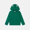 Sweat-shirt à capuche et fermeture éclair avec imprimé grenouille Sweat-shirt à capuche et fermeture éclair avec imprimé grenouille