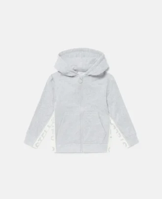 Sweat-shirt à capuche zippé avec logo graphique