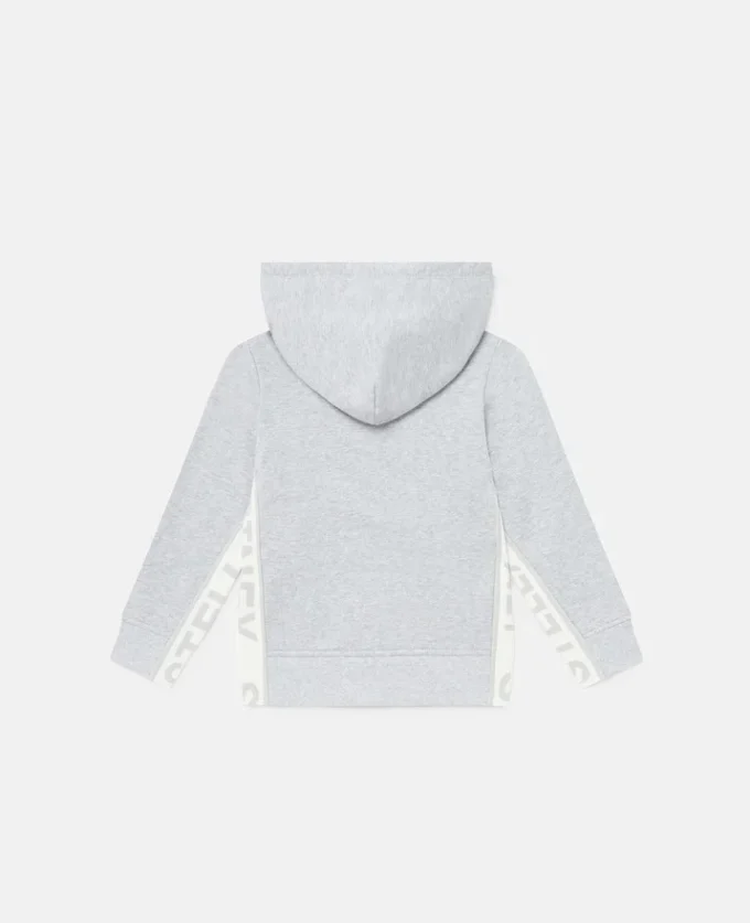 Sweat-shirt à capuche zippé avec logo graphique Sweat-shirt à capuche zippé avec logo graphique