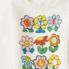 Sweat-shirt à col rond avec imprimé floral Sweat-shirt à col rond avec imprimé floral