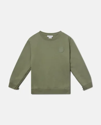 Sweat-shirt à col rond avec médaillon logo