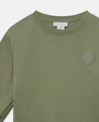 Sweat-shirt à col rond avec médaillon logo