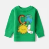 Sweat-shirt à col rond avec motif Earth Friends Sweat-shirt à col rond avec motif Earth Friends