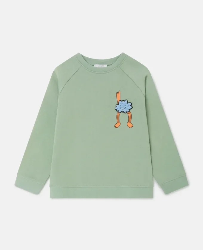 Sweat-shirt à col rond avec motif Earth Friends Sweat-shirt à col rond avec motif Earth Friends