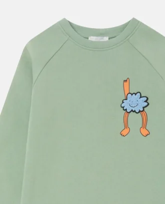 Sweat-shirt à col rond avec motif Earth Friends Sweat-shirt à col rond avec motif Earth Friends