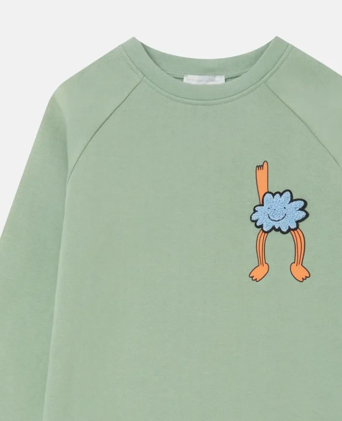 Sweat-shirt à col rond avec motif Earth Friends Sweat-shirt à col rond avec motif Earth Friends